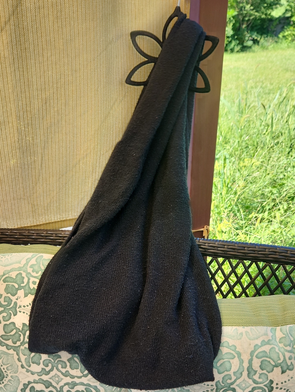 H&M Black Wrap Scarf Large